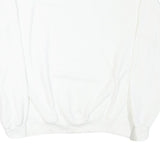 CHAMPION Mens White Cotton Blend Crew Neck M Plain Pullover Sweatshirt