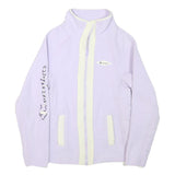 CHAMPION Womens Lilac Cream Zip Jacket S Polyester Blend Fleece Stylish
