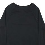 NIKE Mens Black Cotton Blend Crew Neck Sweatshirt XS Logo Printed