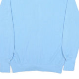 IZOD LACOSTE Womens Blue Plain V-Neck Button Up Jumper XL Acrylic Knitwear