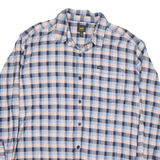 LEE Mens Blue & Pink Check Shirt XL Cotton Blend Casual Long Sleeve