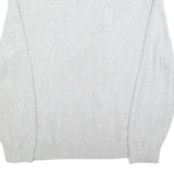 NAUTICA Mens Grey Cotton Blend Plain Jumper Crew Neck Basic Knit XL Casual