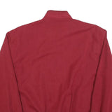 KINGFIELD Mens Red Jacket L Polyester Plain Zip Bomber Casual Outerwear