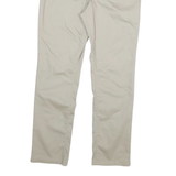 DICKIES Womens Cotton Blend Beige Slim Straight Trousers W32 L29 Workwear