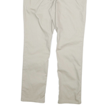 DICKIES Womens Cotton Blend Beige Slim Straight Trousers W32 L29 Workwear