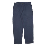 CARHARTT Mens Cotton Blend Navy Relaxed Straight Trousers W40 L34 Workwear