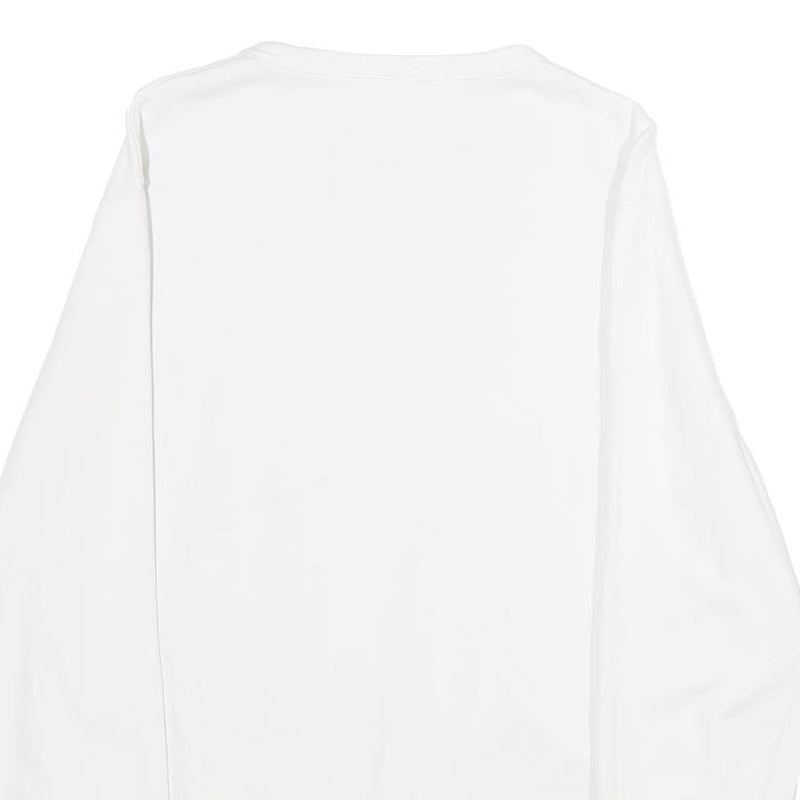 LEVI'S Mens White S Cotton Crew Neck Sweatshirt Palm Tree Print Casual