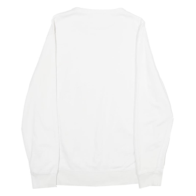 LEVI'S Mens White S Cotton Crew Neck Sweatshirt Palm Tree Print Casual