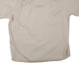 WRANGLER Mens Beige Short Sleeve Shirt M Cotton Blend Casual Button Up
