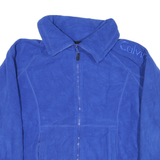 CALVIN KLEIN Mens Blue Zip Jacket XL Polyester Blend Casual Lightweight Design