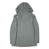 JACK WOLFSKIN Womens Grey Jacket M Polyester Blend Plain Zip Outdoor Hooded
