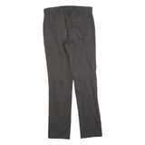 DOCKERS Mens Cotton Blend Black Regular Straight Trousers W33 L34 Zip Closure