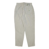 CAPPOPERA Womens Cotton Blend Beige Relaxed Tapered Trousers W27 L27 Casual