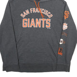 MAJESTIC Mens Grey San Francisco Giants Hoodie XL Cotton Blend Pullover