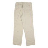 DICKIES Mens Regular Fit Beige Cotton Blend Trousers W33 L32 Workwear Zip
