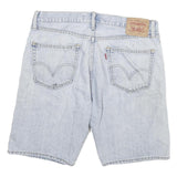 LEVI'S Mens Shorts Blue Straight Fit Denim L W34 Casual Stylish