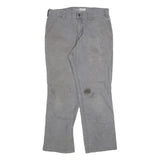 CARHARTT Mens Cotton Blend Grey Relaxed Straight Trousers W32 L30 Workwear