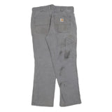 CARHARTT Mens Cotton Blend Grey Relaxed Straight Trousers W32 L30 Workwear