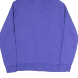 THE NORTH FACE Womens Purple & Pink Zip Up Hoodie L Cotton Blend Casual Outdoor