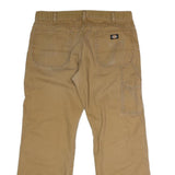 DICKIES Mens Jeans Beige Regular Straight Denim W36 L28 Workwear Trousers