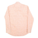 BHANCY Mens Peach Cotton Blend Shirt S Casual Lightweight Long Sleeve