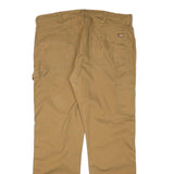 DICKIES Mens Cotton Blend Beige Regular Fit Straight Leg Trousers W40 L32