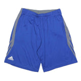 ADIDAS Mens Blue & Grey Sports Casual Shorts Size L W30 Athletic Wear
