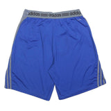 ADIDAS Mens Blue & Grey Sports Casual Shorts Size L W30 Athletic Wear