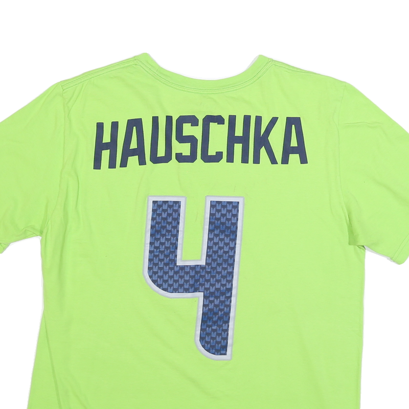 NIKE Mens Green & Blue Seattle Seahawks Hauschka Football Shirt L Short Sleeve
