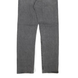 LEVI'S Womens Grey Regular Straight Denim Raw W26 L29 Zip Cotton Blend Jeans