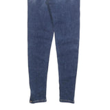 LEVI'S Womens Slim Blue Denim Light W22 L27 Zip Jeans Stud Detail Skinny Fit