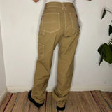 Fiorucci Carpenter Trousers - 28W UK 8 Beige Cotton
