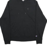 CHAMPION Mens Black Hoodie S Pullover Cotton Blend Casual Sweatshirt