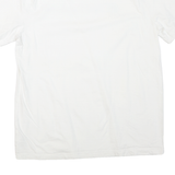 CHAMPION Mens White Cotton Blend T-Shirt L Short Sleeve Crew Neck Logo Print