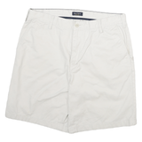 NAUTICA Mens Shorts White Casual XL W36 Cotton Blend Classic Fit Chino Style