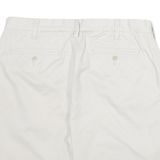 NAUTICA Mens Shorts White Casual XL W36 Cotton Blend Classic Fit Chino Style