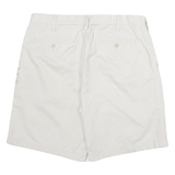 NAUTICA Mens Shorts White Casual XL W36 Cotton Blend Classic Fit Chino Style