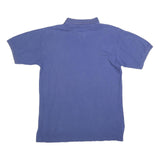 POLO RALPH LAUREN Mens Blue Short Sleeve Plain S Cotton Blend Polo Shirt