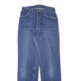LEE Womens Blue Regular Fit Straight Leg Denim Jeans W27 L31 Classic Zip Cotton