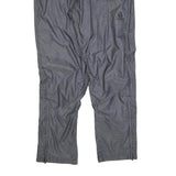ADIDAS Mens Joggers Grey Black Regular Fit Straight M W30 L30 Polyester Blend