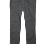 ONLY Womens Black Slim Slim Fit Zip Cotton Blend Trousers W32 L30 Zip Detail