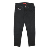 GUESS Womens Jeans Black Slim Skinny Denim W30 L25 Cotton Blend Zip Casual