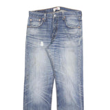 LEVI'S 501 Mens Jeans Blue Regular Straight Denim Light W30 L29 Classic Button