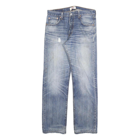 LEVI'S 501 Mens Jeans Blue Regular Straight Denim Light W30 L29 Classic Button