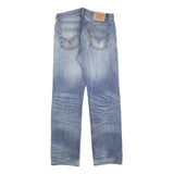 LEVI'S 501 Mens Jeans Blue Regular Straight Denim Light W30 L29 Classic Button