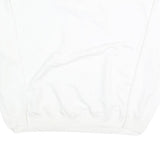 NIKE Mens White S Crew Neck Cotton Sweatshirt Pullover Sports Casual