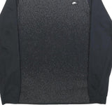 NIKE Womens Black Crew Neck L Cotton Sweatshirt Sports Casual Pullover