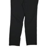 CALVIN KLEIN Womens Cotton Blend Black Slim Straight Trousers W32 L27 Zip