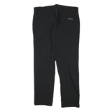 CALVIN KLEIN Womens Cotton Blend Black Slim Straight Trousers W32 L27 Zip