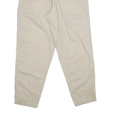 WOOLRICH Womens Cotton Beige Regular Straight Trousers W32 L31 Classic Zip